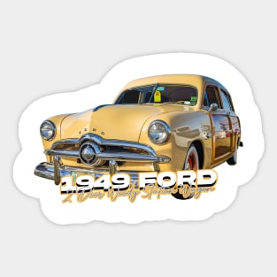 1949 Ford 2 door Woody Station Wagon Sticker